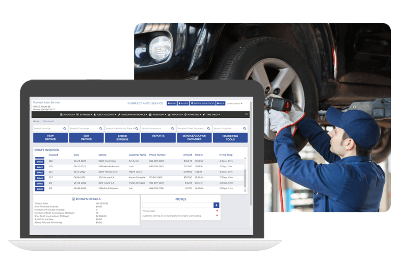 screenshot of Auto Repair Manager (ARM)